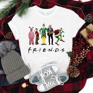Christmas Movie Watching Graphic T-Shirt Friends Xmas Holiday Fan Gift Shirt 17
